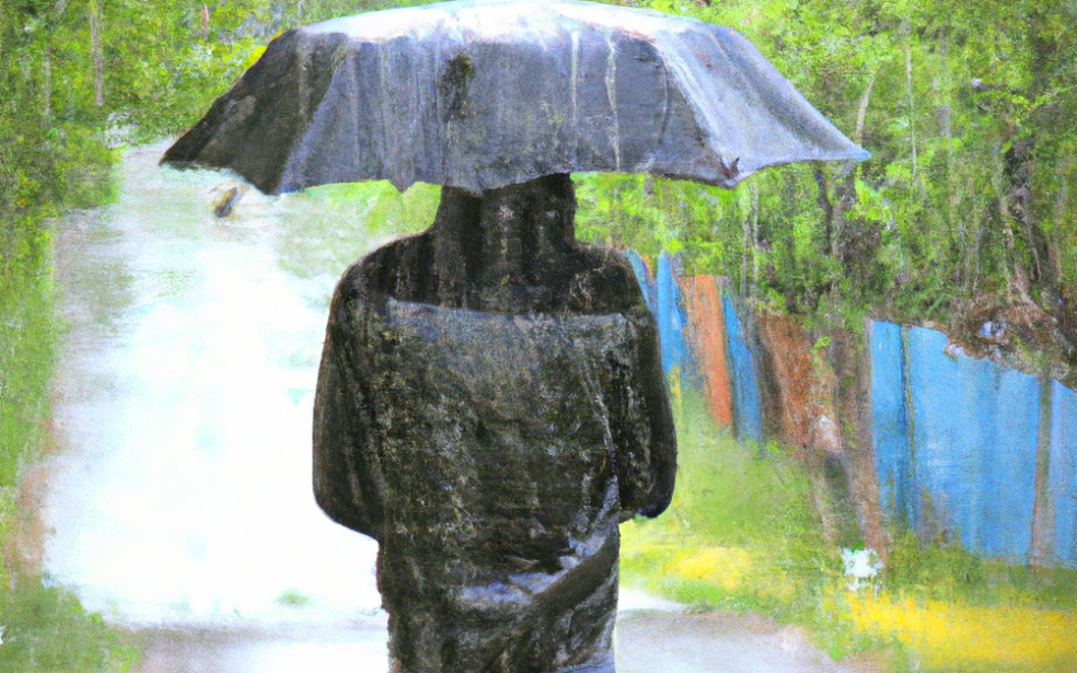 What is the meaning of Matthew 545, "It rains on the just and the